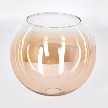 Abat-jour en verre verre de rechange 25 cm Koyoto Ambre, Clair