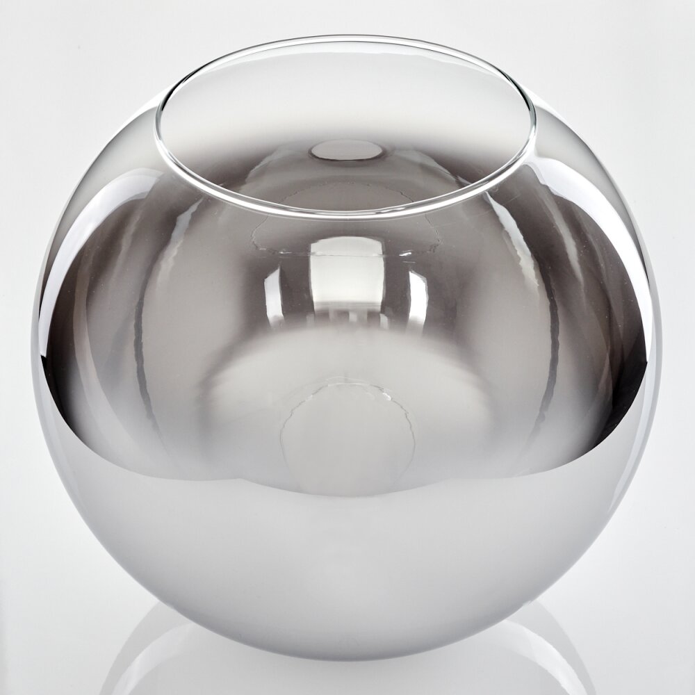 Abat-jour en verre verre de rechange 30 cm Koyoto Chrome, Clair, Fumé main product photo
