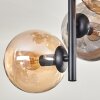 Plafonnier - Verre 15 cm Gastor Ambre, Fumé, 8 lumières