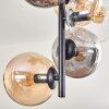 Plafonnier - Verre 15 cm Gastor Ambre, Clair, Fumé, 8 lumières