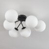 Plafonnier - Verre 15 cm Chehalis Blanc, 6 lumières