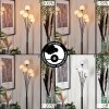 Lampadaire - Verre 10 cm Bernado Blanc, 5 lumières