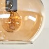 Plafonnier - Verre 15 cm Koyoto Ambre, 5 lumières