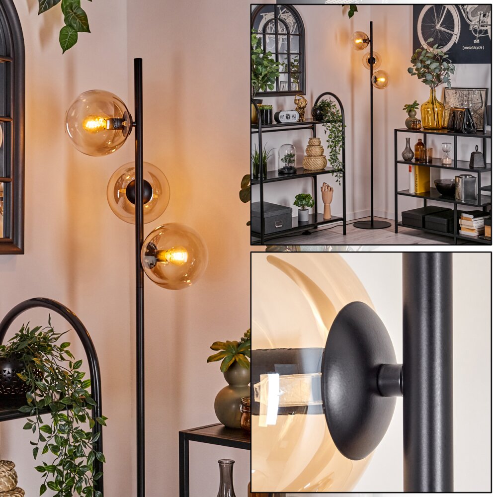 Lampadaire - Verre 15 cm Gastor Ambre, Clair, 3 lumières main product photo