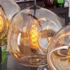 Suspension - Verre 30 cm Ripoll Ambre, 4 lumières