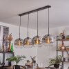 Suspension - Verre 30 cm Ripoll Clair, Fumé, 4 lumières