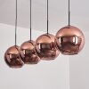 Suspension - Verre 30 cm Koyoto Cuivré, 4 lumières