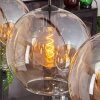Suspension - Verre 30 cm Koyoto Ambre, Clair, 4 lumières