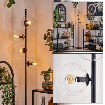 Lampadaire - Verre 15 cm Gastor Clair, 4 lumières Lampadaire - Verre 15 cm Gastor Clair, 4 lumières