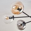 Plafonnier - Verre 15 cm Gastor Ambre, Clair, Fumé, 6 lumières