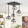 Plafonnier - Verre 15 cm Gastor Clair, Fumé, 5 lumières