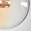 Plafonnier - Verre 12 cm Chehalis Ambre, Clair, Fumé, 4 lumières