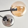 Plafonnier - Verre 15 cm Gastor Ambre, Fumé, 6 lumières