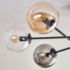 Plafonnier - Verre 15 cm Gastor Ambre, Clair, Fumé, 6 lumières