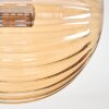 Plafonnier - Verre 10 cm Chehalis Ambre, Fumé, 4 lumières