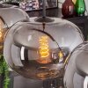 Suspension - Verre 30 cm Apedo Fumé, 4 lumières