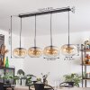 Suspension - Verre 30 cm Apedo Ambre, Clair, 4 lumières