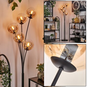 Lampadaire - Verre 15 cm Gastor Ambre, Clair, 5 lumières Lampadaire - Verre 15 cm Gastor Ambre, Clair, 5 lumières
