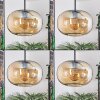 Suspension - Verre 30 cm Ripoll Ambre, 4 lumières