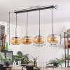 Suspension - Verre 30 cm Ripoll Ambre, 4 lumières