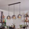 Suspension - Verre 30 cm Ripoll Clair, Fumé, 3 lumières
