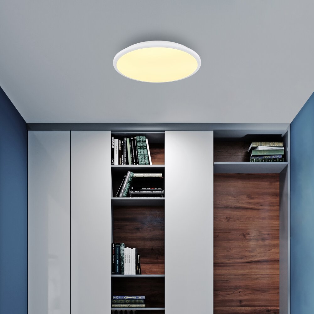Plafonnier Globo XANDER LED Blanc, 1 lumière main product photo