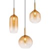 Suspension Globo LOPUSA Laiton, Noir, 6 lumières