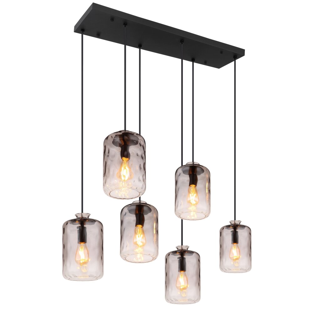 Suspension Globo DARINA Noir, 6 lumières main product photo