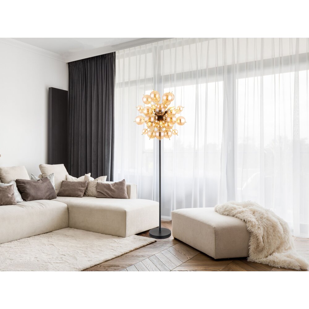 Lampadaire Globo UDO Noir, 6 lumières main product photo