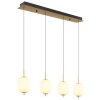 Suspension Globo EWALD LED Blanc, 4 lumières