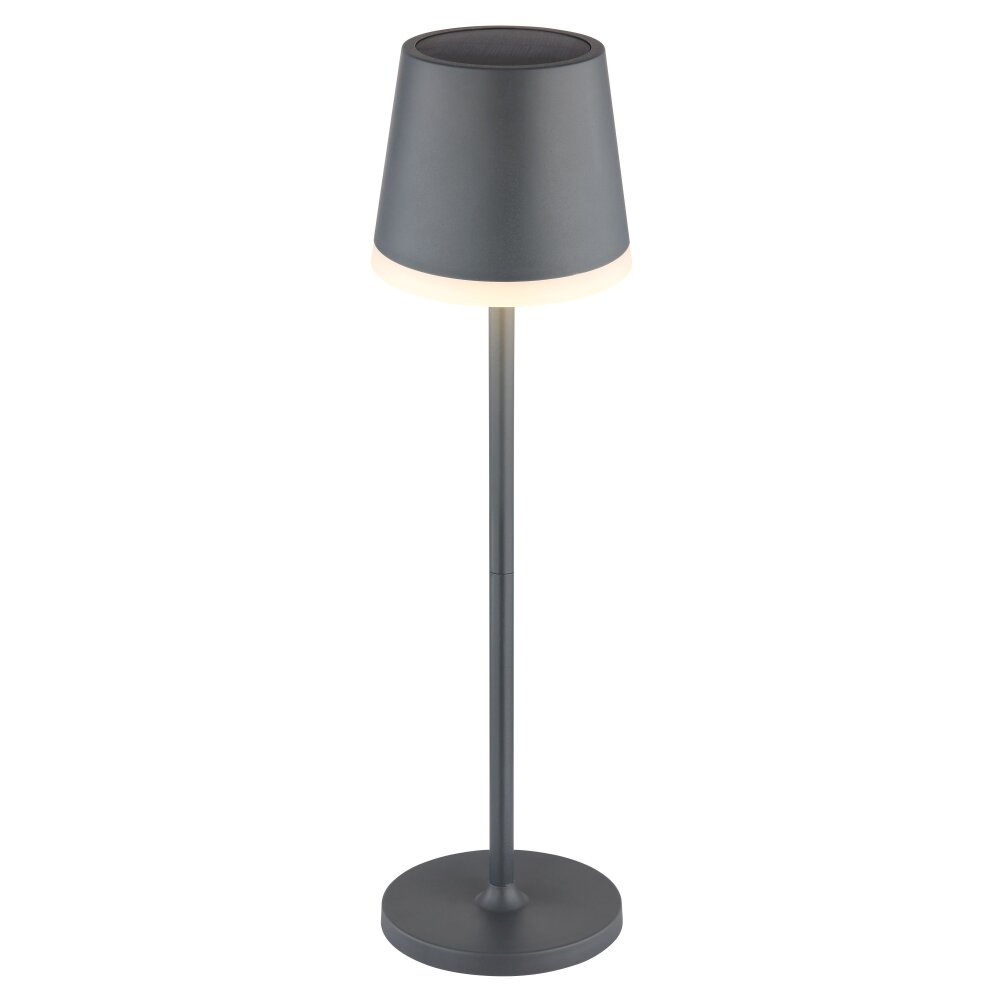 Lampe de table Globo SOLAR LED Anthracite, Blanc, 1 lumière main product photo