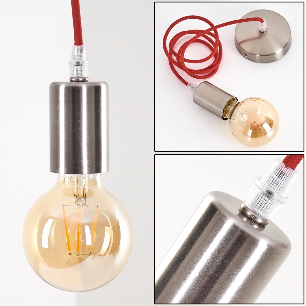 Suspension Cispus Nickel mat, 1 lumière main product photo