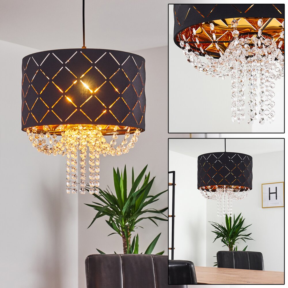 Suspension Meldal Noir, 1 lumière main product photo
