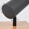 Applique murale Javel Gris, Couleur bois, Noir, 1 lumière