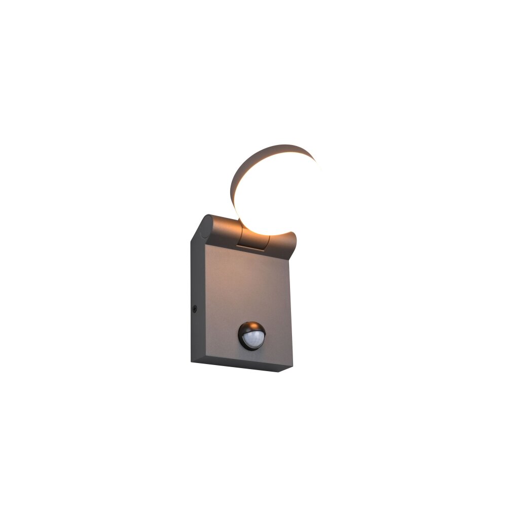 Applique murale Trio ADOUR LED Anthracite, 1 lumière, Détecteur de mouvement main product photo