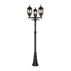 Lampadaire d'extérieur Trio Elvo Noir, 3 lumières