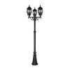Lampadaire d'extérieur Trio Elvo Noir, 3 lumières
