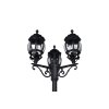 Lampadaire d'extérieur Trio Elvo Noir, 3 lumières