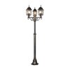 Lampadaire d'extérieur Trio Volturno Rouille, 3 lumières