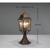 Lampadaire d'extérieur Trio Volturno Rouille, 1 lumière