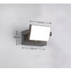 Applique murale Trio KANSAS LED Anthracite, 1 lumière, Détecteur de mouvement