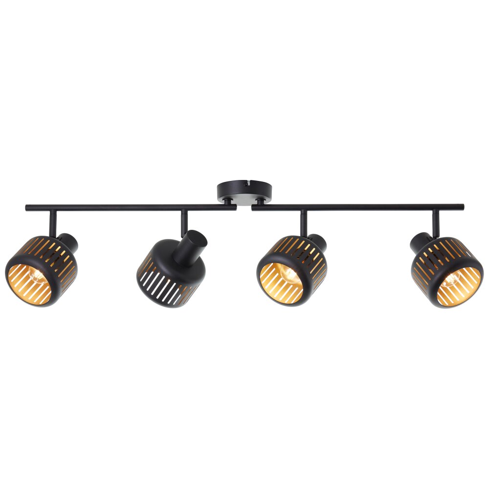 Spot de plafond Brilliant Tyas Noir, 4 lumières main product photo