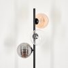 Lampadaire - Verre 15 cm Remaisnil Noir, 3 lumières
