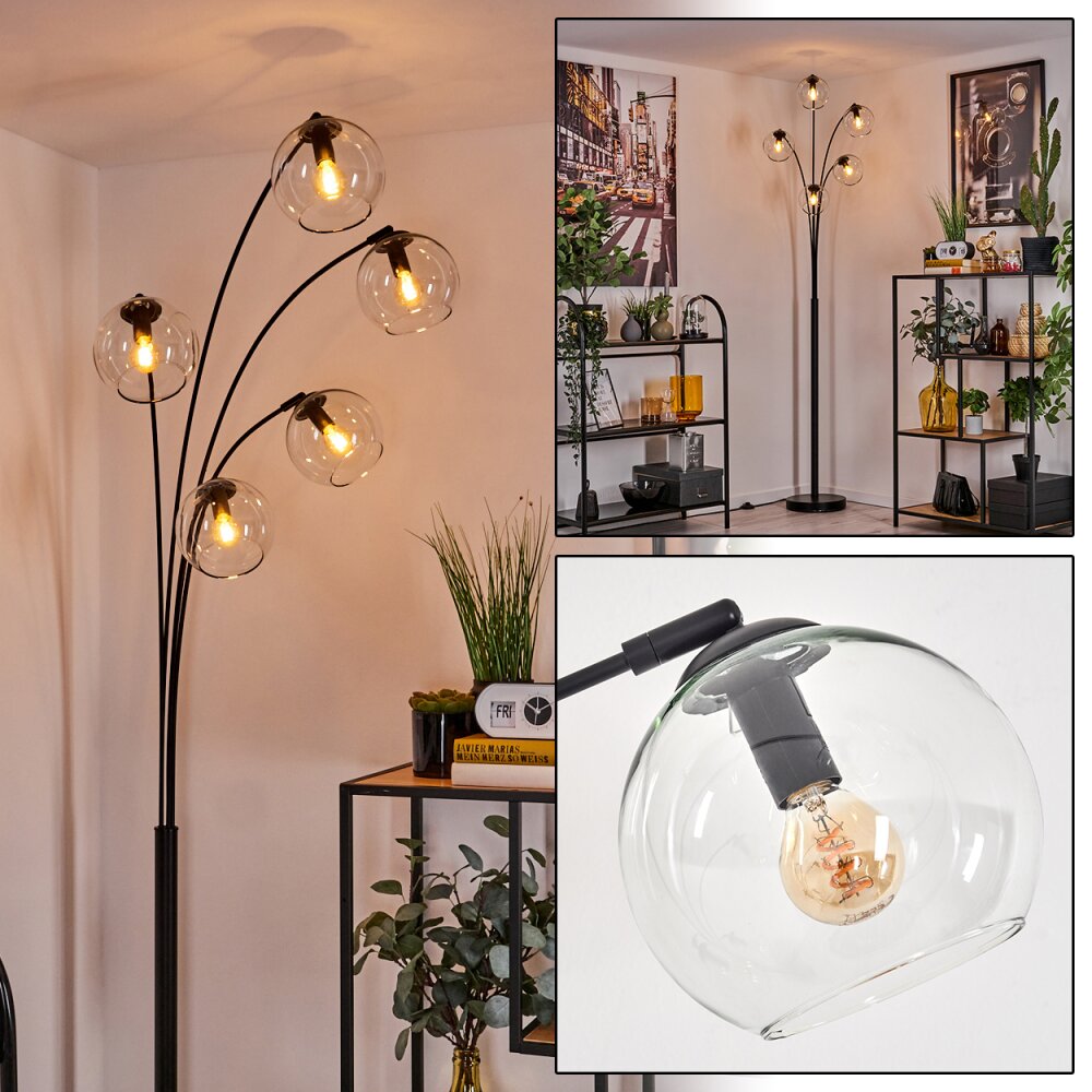 Lampadaire - Verre 15 cm Koyoto Clair, 5 lumières main product photo