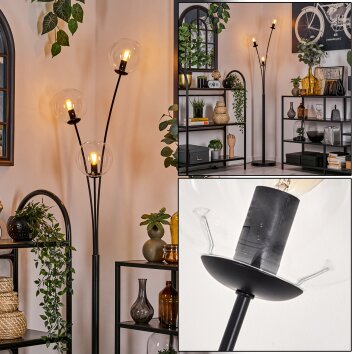 Lampadaire - Verre 15 cm Gastor Clair, 3 lumières Lampadaire - Verre 15 cm Gastor Clair, 3 lumières