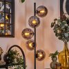 Lampadaire - Verre 15 cm Gastor Noir, 5 lumières