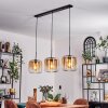 Suspension - Verre 25 cm Lauden Ambre, Clair, 3 lumières