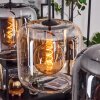 Suspension - Verre 25 cm Lauden Ambre, Clair, Fumé, 3 lumières