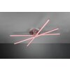Plafonnier Reality STRADA LED Nickel mat, 3 lumières, Télécommandes, Changeur de couleurs