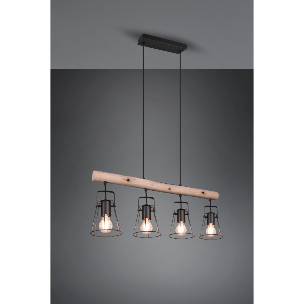 Suspension Reality Jaipur Noir, 4 lumières main product photo